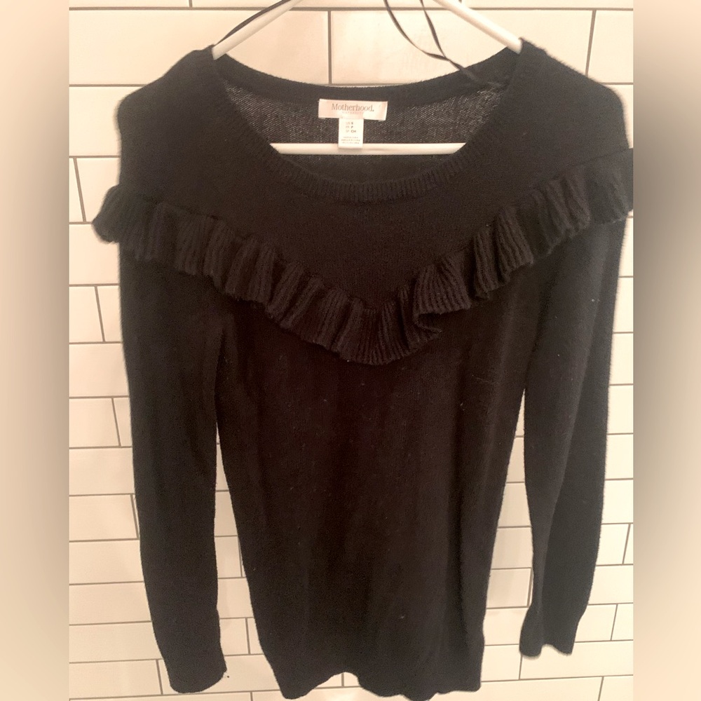 MOTHERHOOD Maternity Sweater BLACK size S